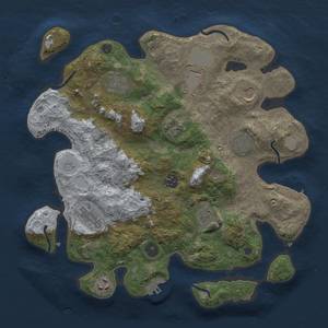 Thumbnail Rust Map: Procedural Map, Size: 3500, Seed: 480315187, 17 Monuments