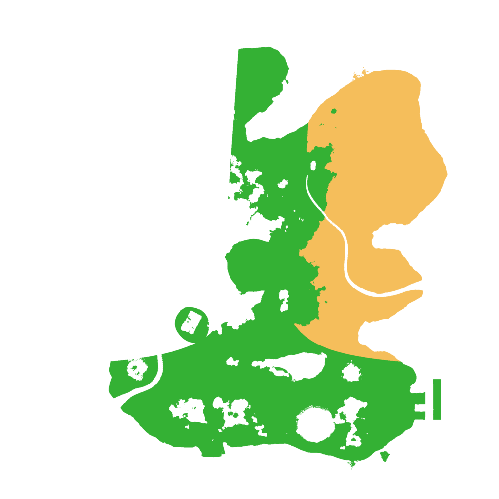 Biome Rust Map: Procedural Map, Size: 2500, Seed: 115
