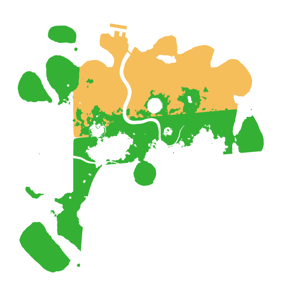 Biome Rust Map: Procedural Map, Size: 3500, Seed: 85922911