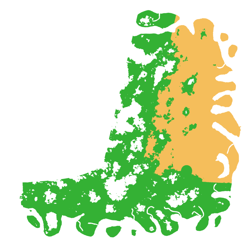 Biome Rust Map: Procedural Map, Size: 6000, Seed: 50069