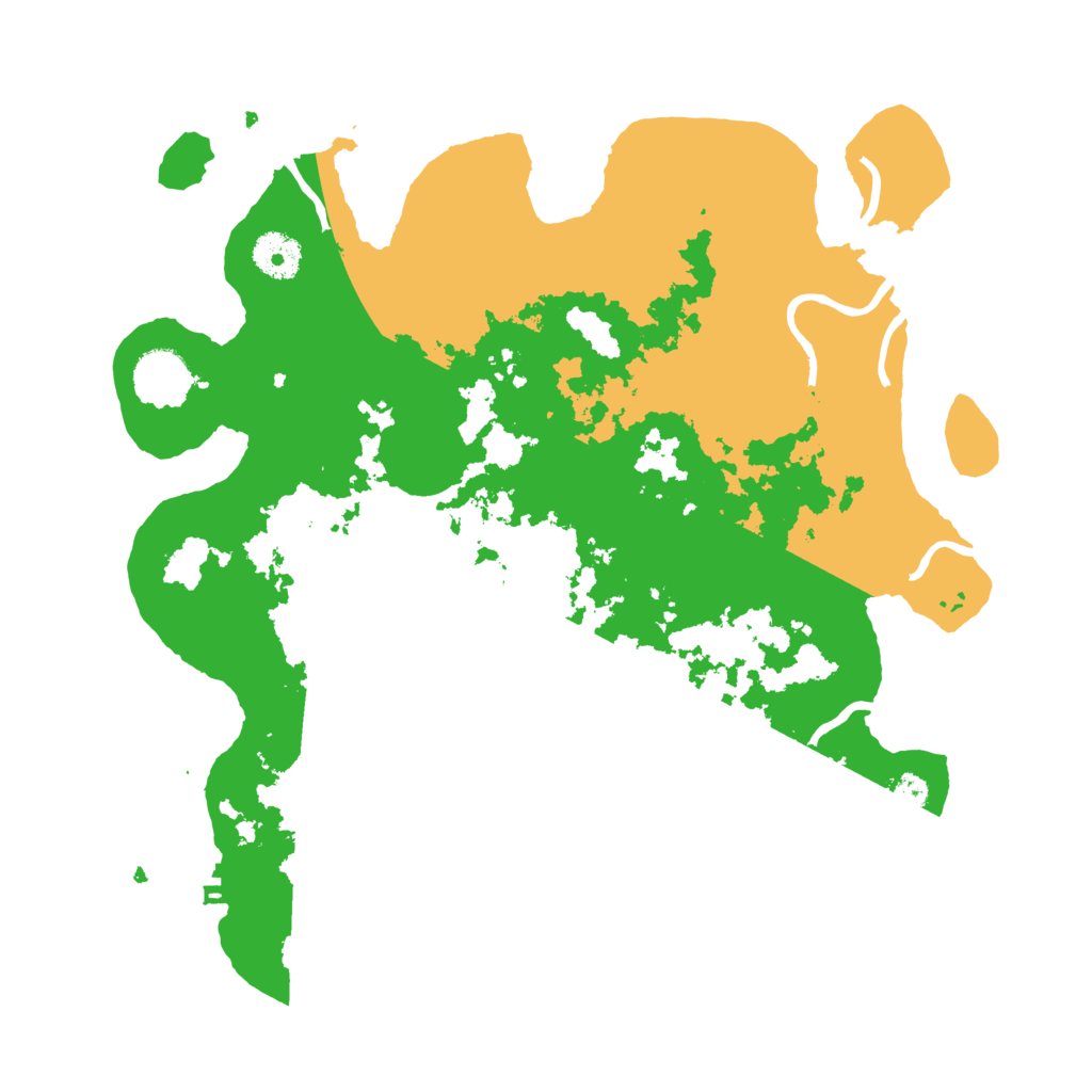 Biome Rust Map: Procedural Map, Size: 3500, Seed: 76840734