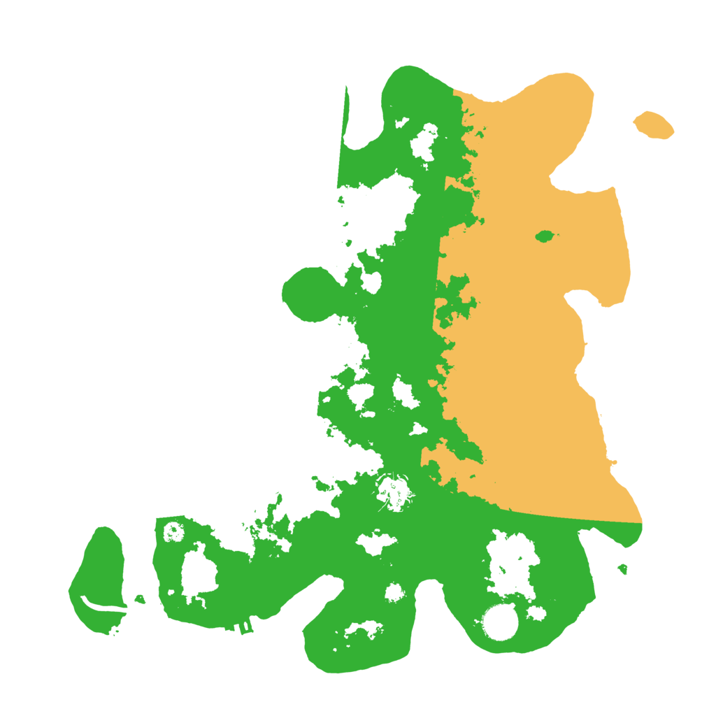 Biome Rust Map: Procedural Map, Size: 3500, Seed: 59955179