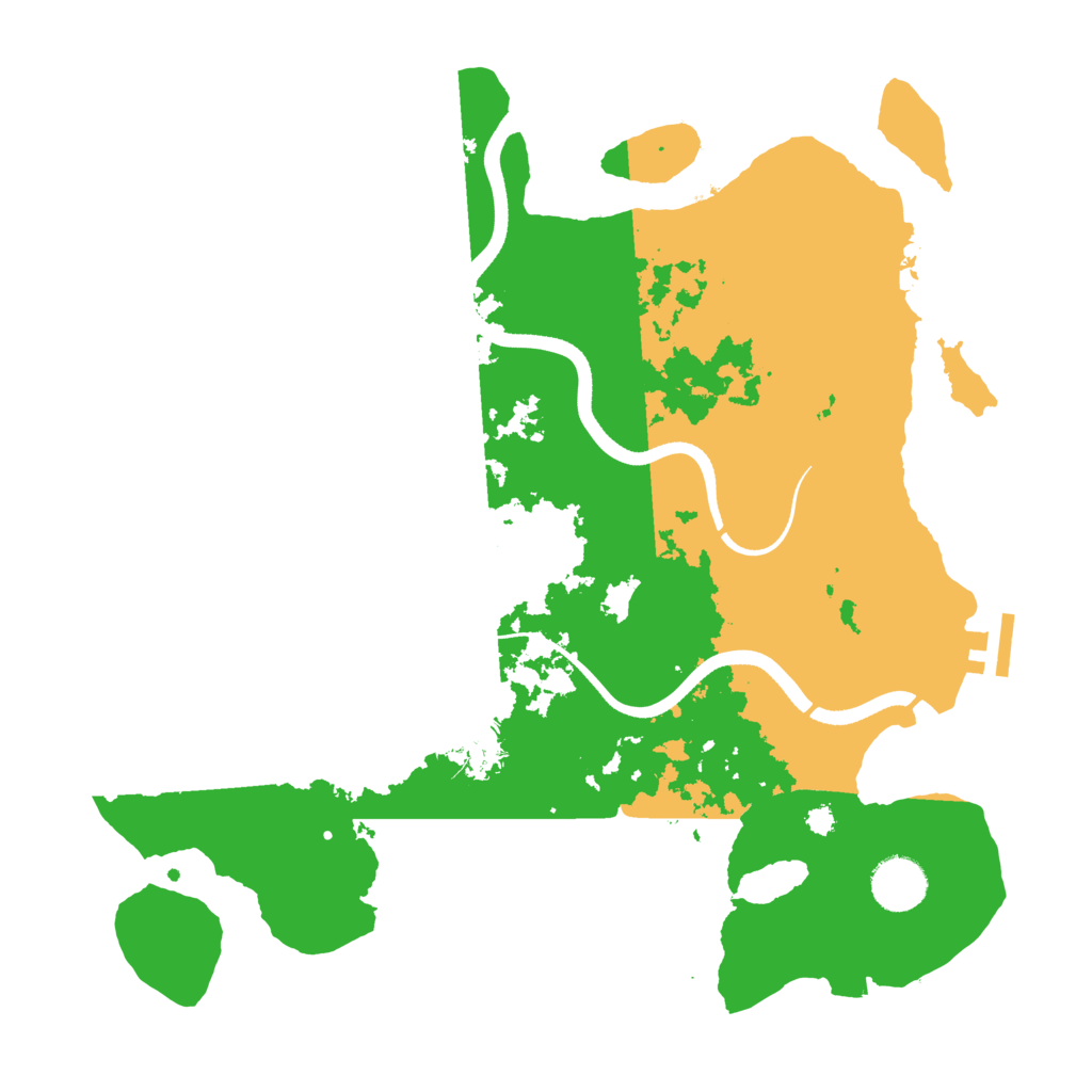 Biome Rust Map: Procedural Map, Size: 3500, Seed: 86371163