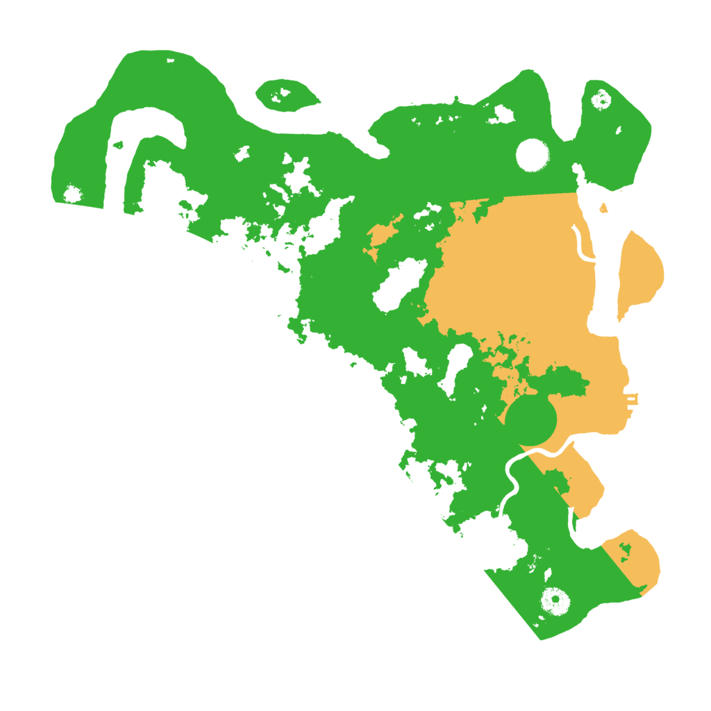 Biome Rust Map: Procedural Map, Size: 3800, Seed: 33551015