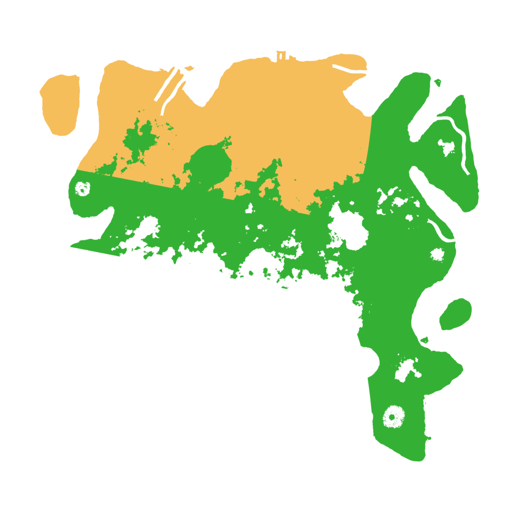 Biome Rust Map: Procedural Map, Size: 3500, Seed: 39624687