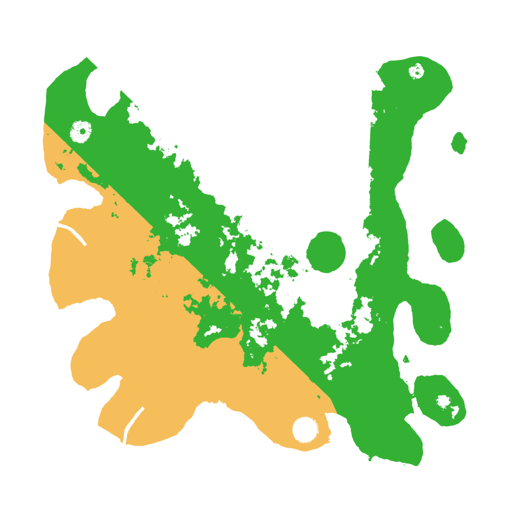 Biome Rust Map: Procedural Map, Size: 3500, Seed: 54057306