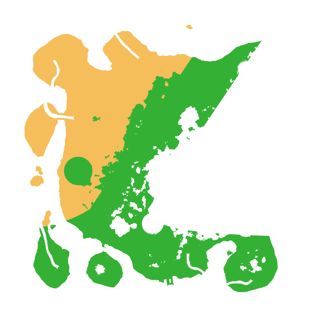 Biome Rust Map: Procedural Map, Size: 3000, Seed: 518376906