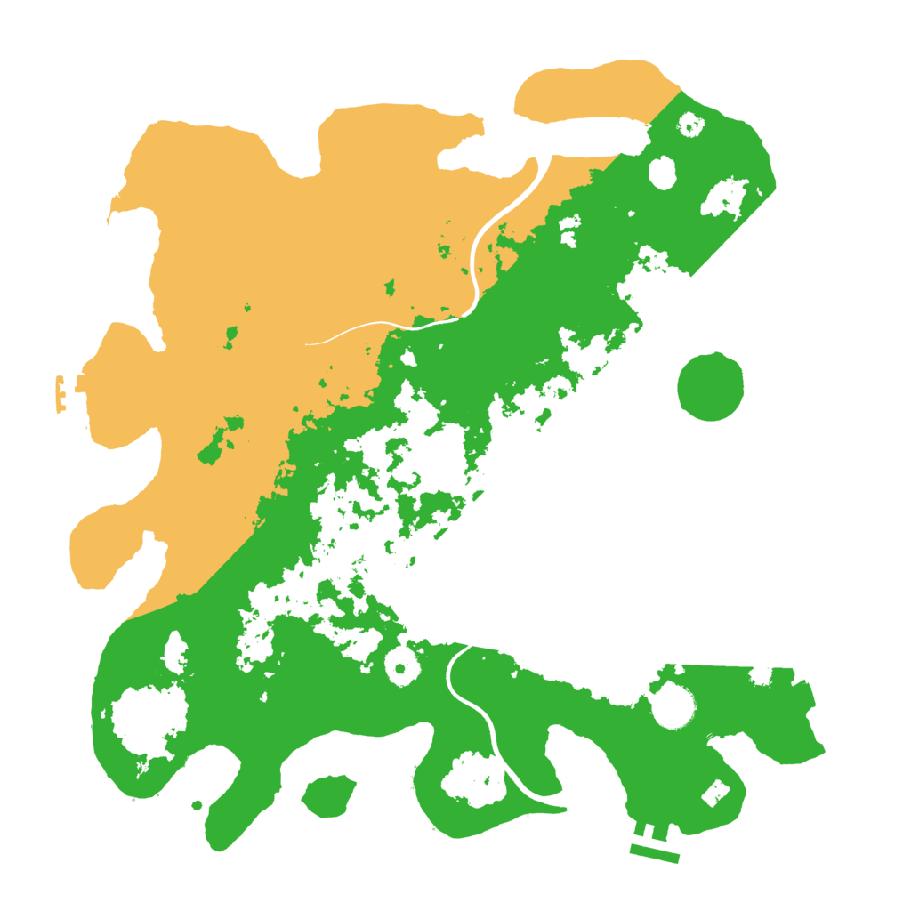 Biome Rust Map: Procedural Map, Size: 3700, Seed: 2099302429