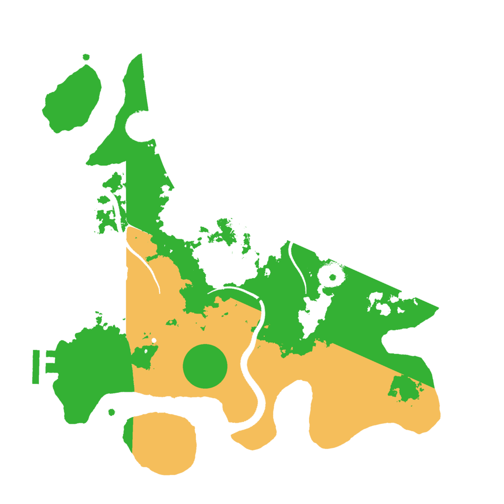 Biome Rust Map: Procedural Map, Size: 3000, Seed: 30153