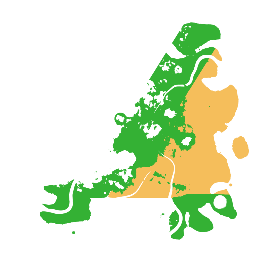 Biome Rust Map: Procedural Map, Size: 3500, Seed: 12872