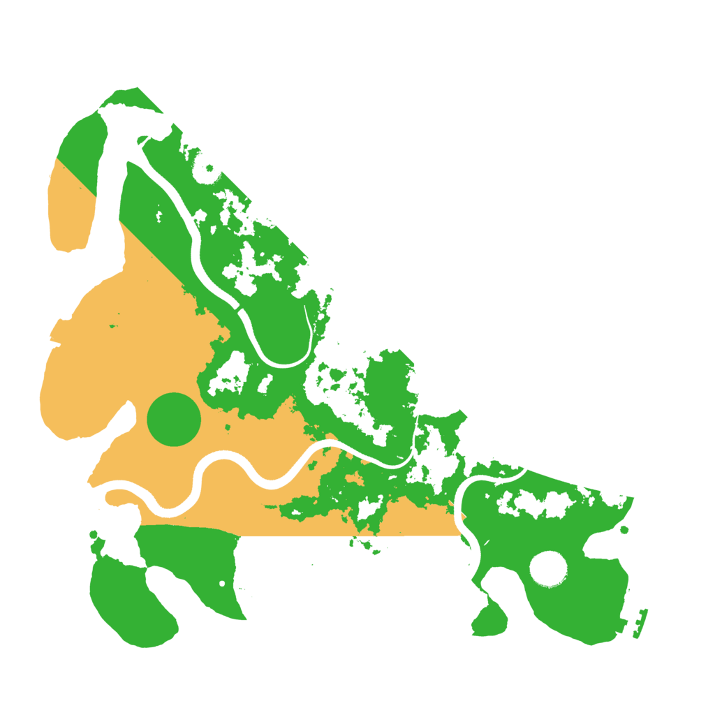 Biome Rust Map: Procedural Map, Size: 3500, Seed: 1393577663