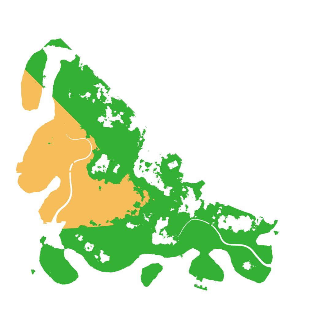 Biome Rust Map: Procedural Map, Size: 3500, Seed: 1393577663