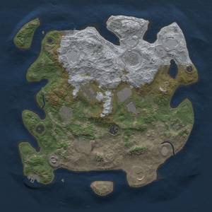 Thumbnail Rust Map: Procedural Map, Size: 3700, Seed: 167543755, 19 Monuments