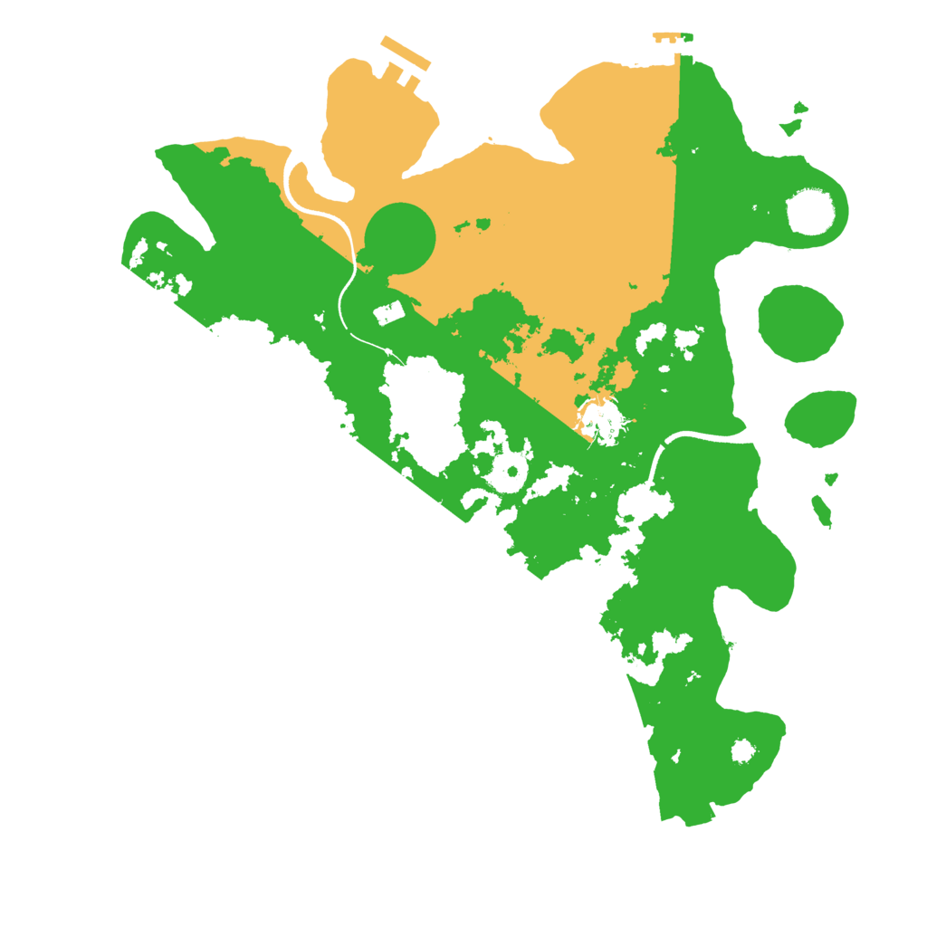 Biome Rust Map: Procedural Map, Size: 3500, Seed: 36240707