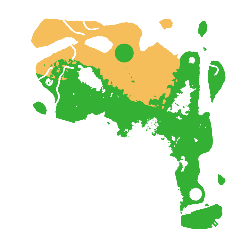 Biome Rust Map: Procedural Map, Size: 3500, Seed: 66224206