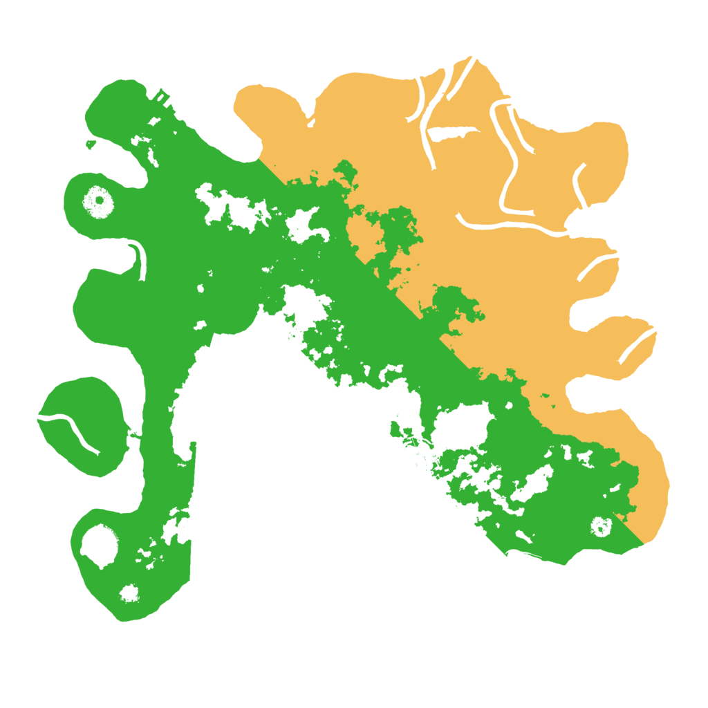 Biome Rust Map: Procedural Map, Size: 3500, Seed: 48989269