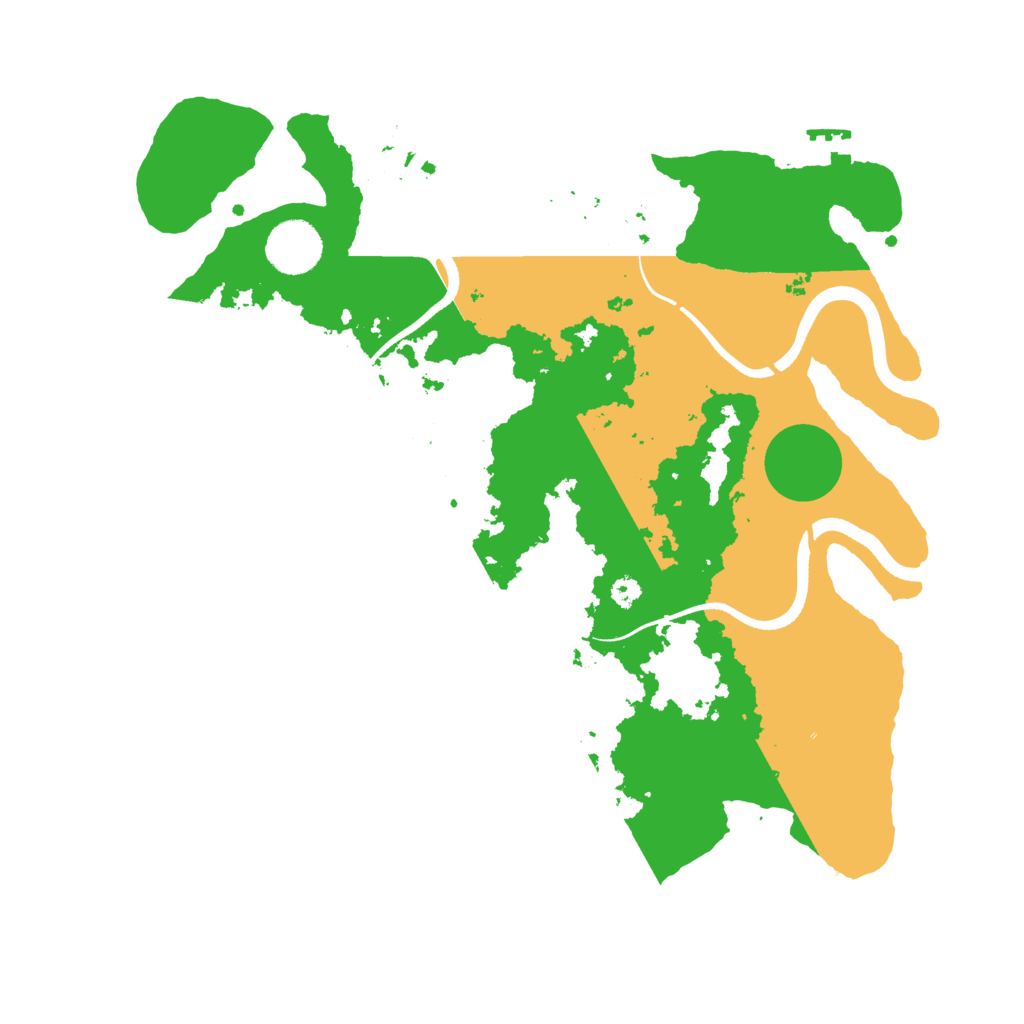 Biome Rust Map: Procedural Map, Size: 3500, Seed: 51053206