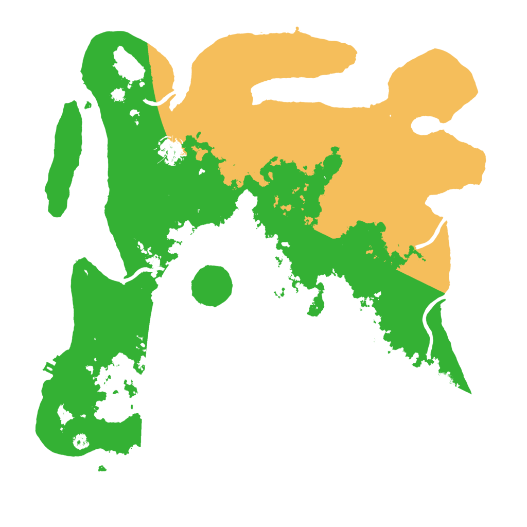 Biome Rust Map: Procedural Map, Size: 3500, Seed: 9218556