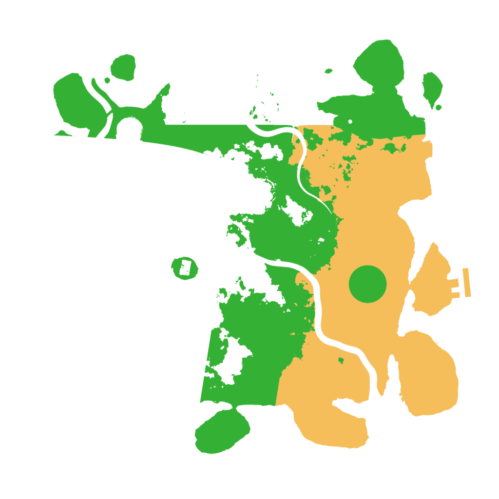 Biome Rust Map: Procedural Map, Size: 3500, Seed: 658298265