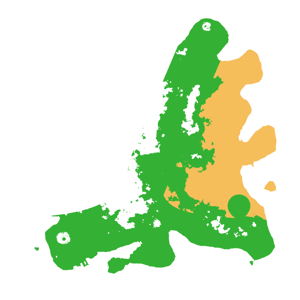 Biome Rust Map: Procedural Map, Size: 3500, Seed: 86515724