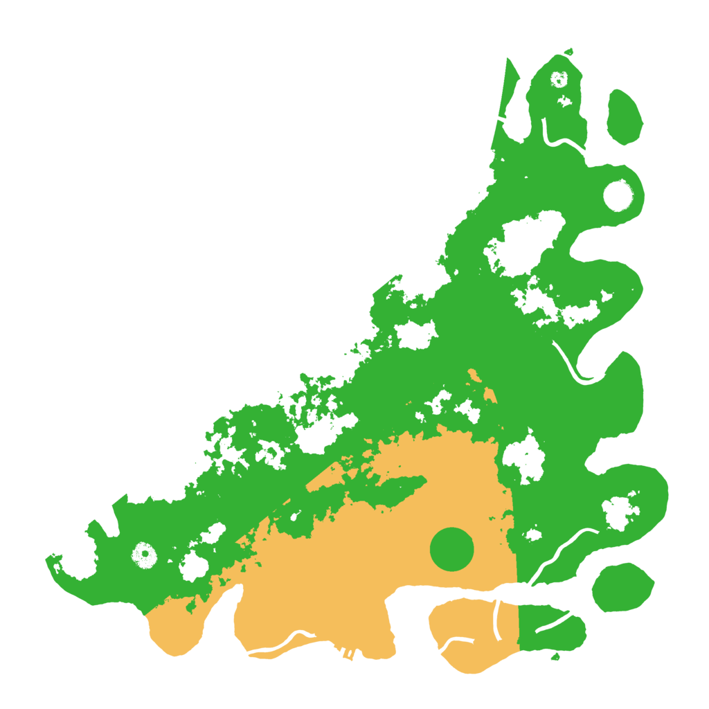 Biome Rust Map: Procedural Map, Size: 4250, Seed: 13605