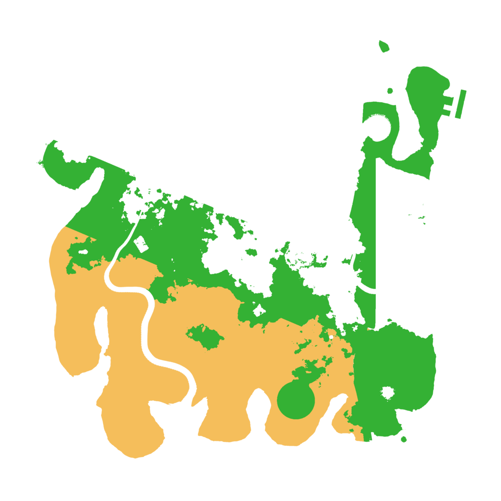 Biome Rust Map: Procedural Map, Size: 3500, Seed: 35157067