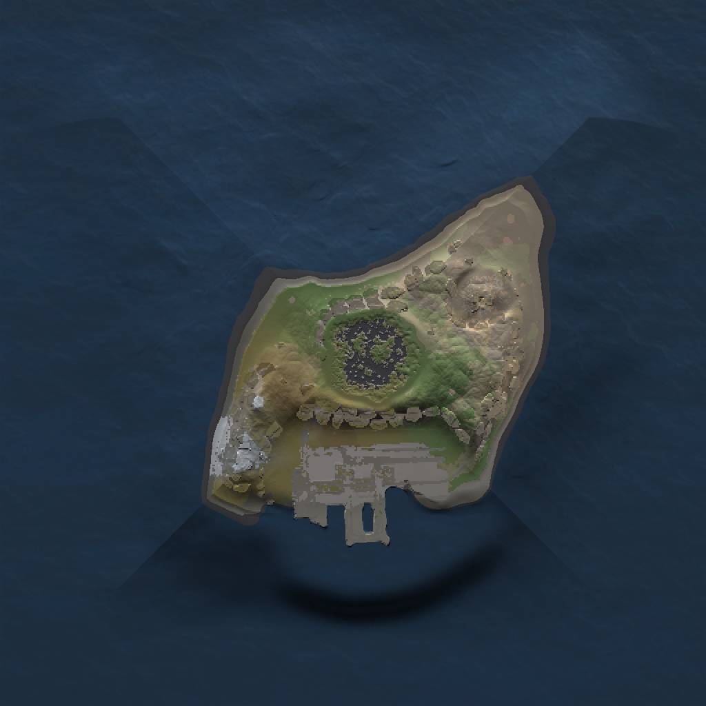 Rust Map: Procedural Map, Size: 1000, Seed: 32452, 4 Monuments