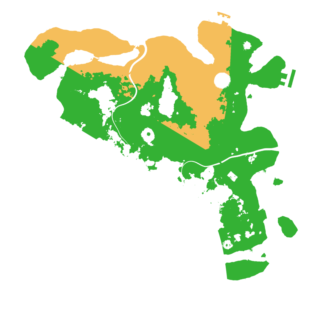 Biome Rust Map: Procedural Map, Size: 3500, Seed: 3126796