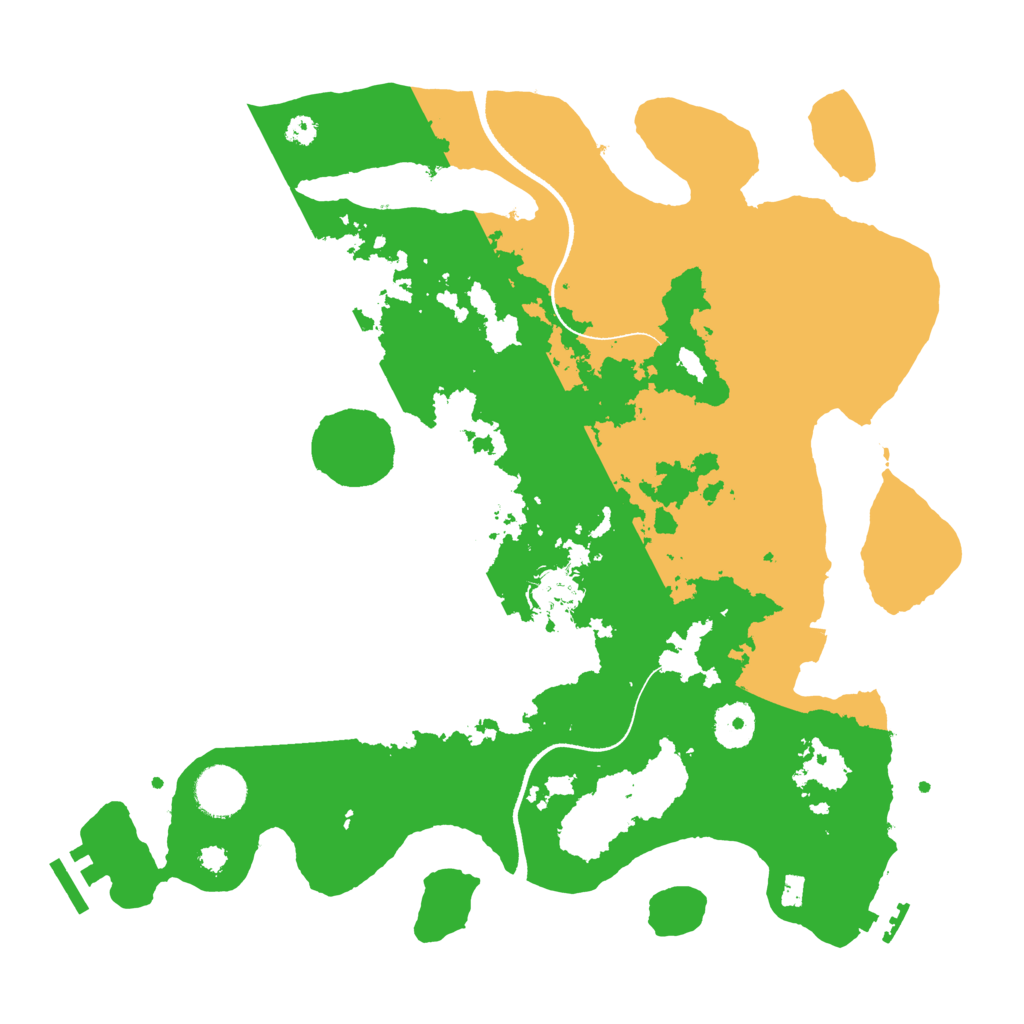 Biome Rust Map: Procedural Map, Size: 3500, Seed: 81351931