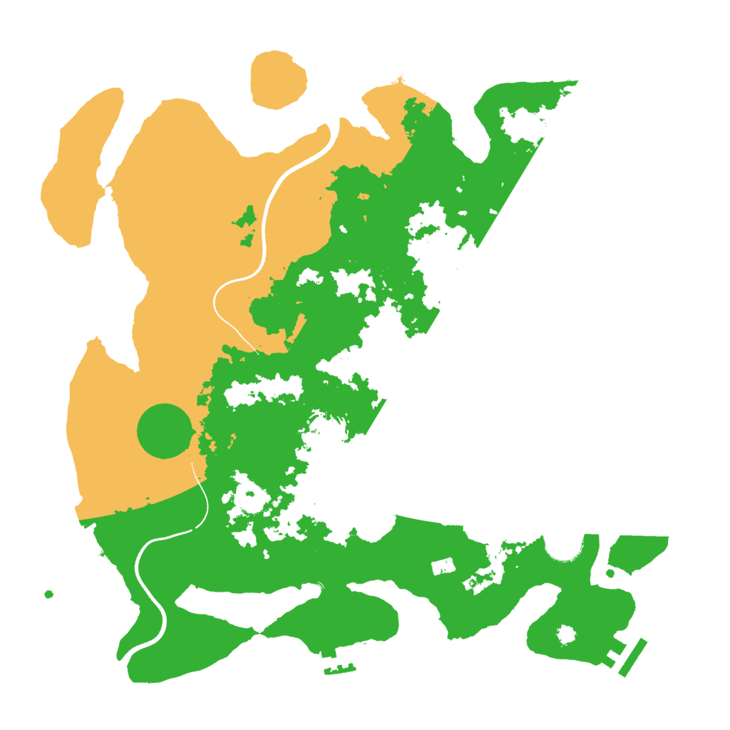 Biome Rust Map: Procedural Map, Size: 3500, Seed: 29267655
