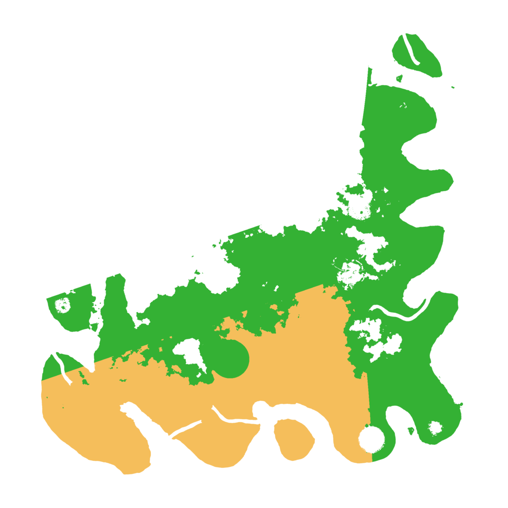 Biome Rust Map: Procedural Map, Size: 3500, Seed: 4564135