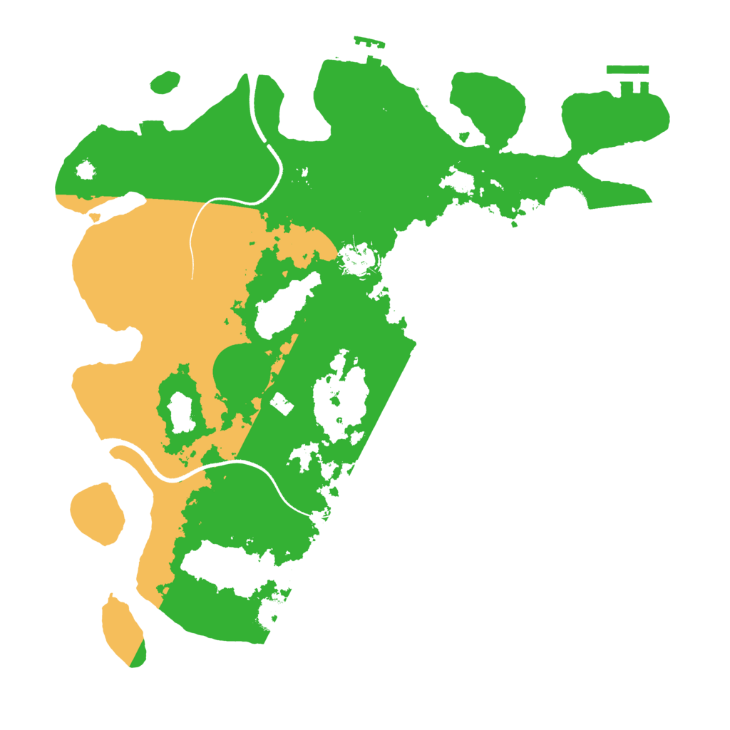 Biome Rust Map: Procedural Map, Size: 3500, Seed: 137223