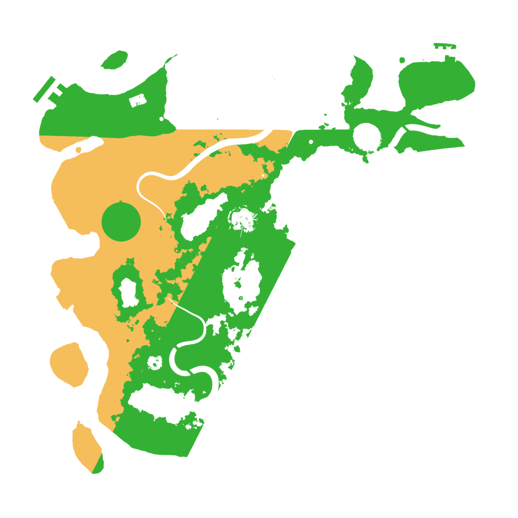 Biome Rust Map: Procedural Map, Size: 3500, Seed: 137223