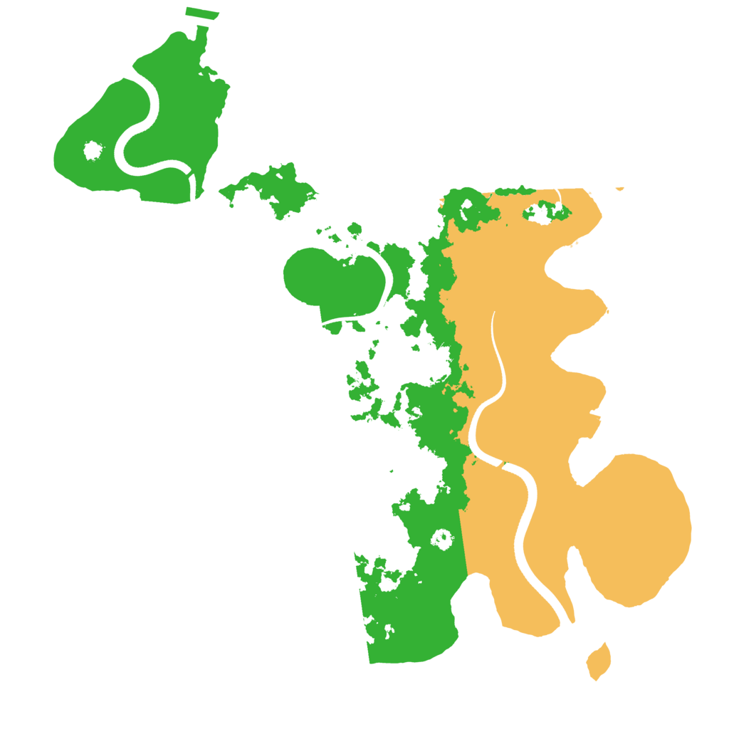 Biome Rust Map: Procedural Map, Size: 3500, Seed: 68274190