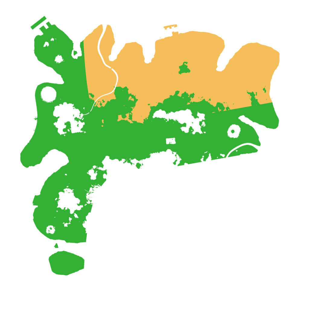 Biome Rust Map: Procedural Map, Size: 3500, Seed: 18748985