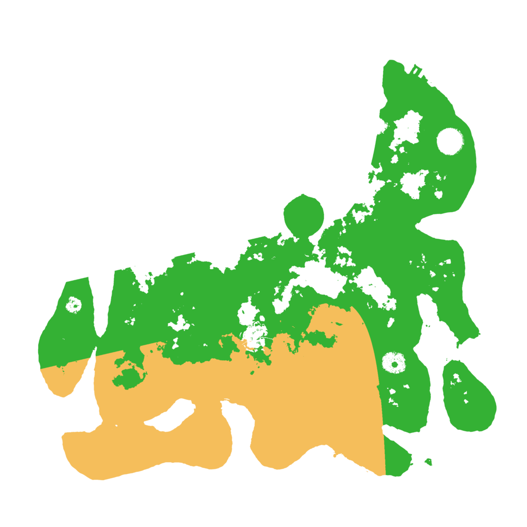 Biome Rust Map: Procedural Map, Size: 3500, Seed: 54195270