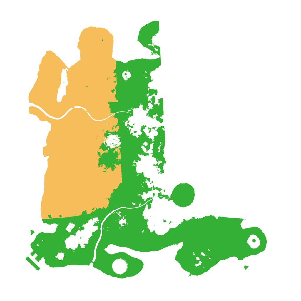 Biome Rust Map: Procedural Map, Size: 3500, Seed: 426517749