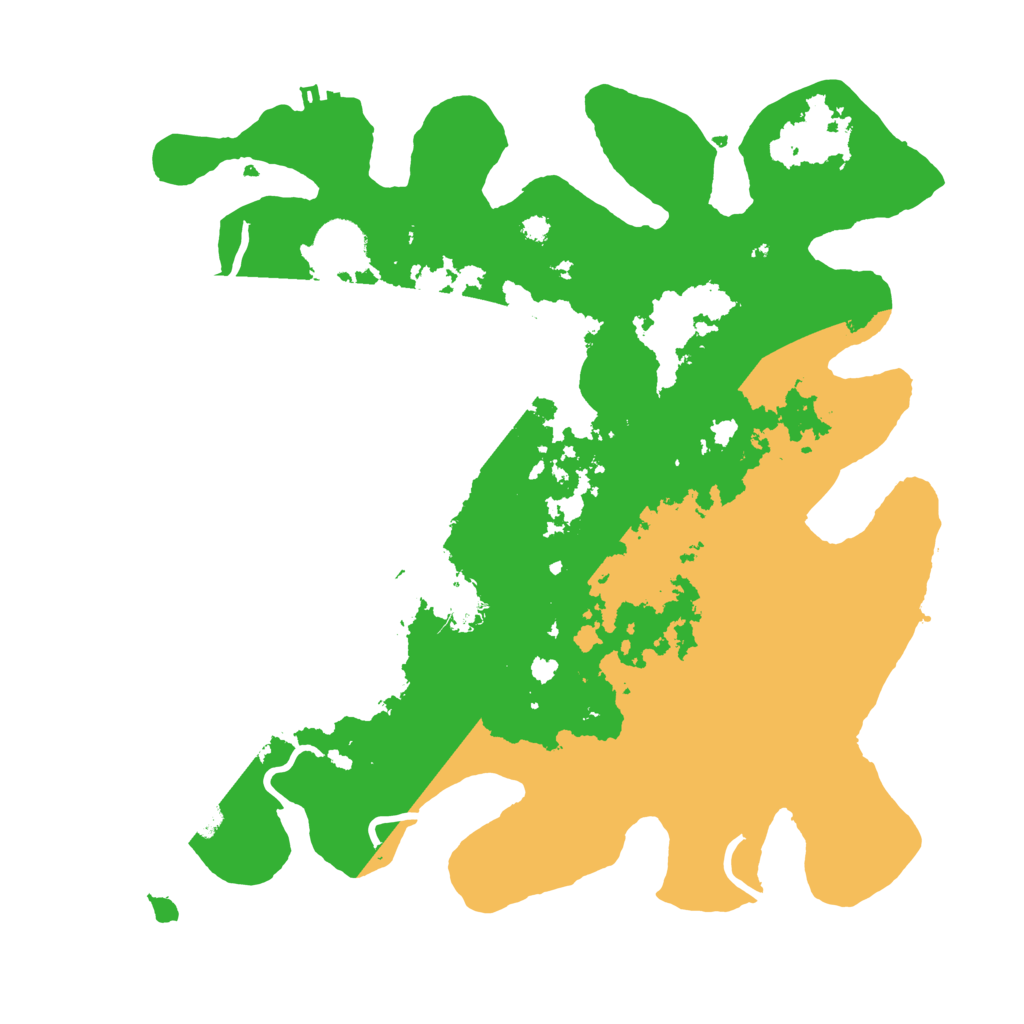 Biome Rust Map: Procedural Map, Size: 3500, Seed: 34383522