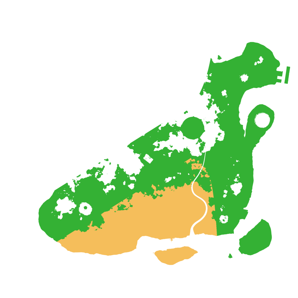 Biome Rust Map: Procedural Map, Size: 3500, Seed: 36345824