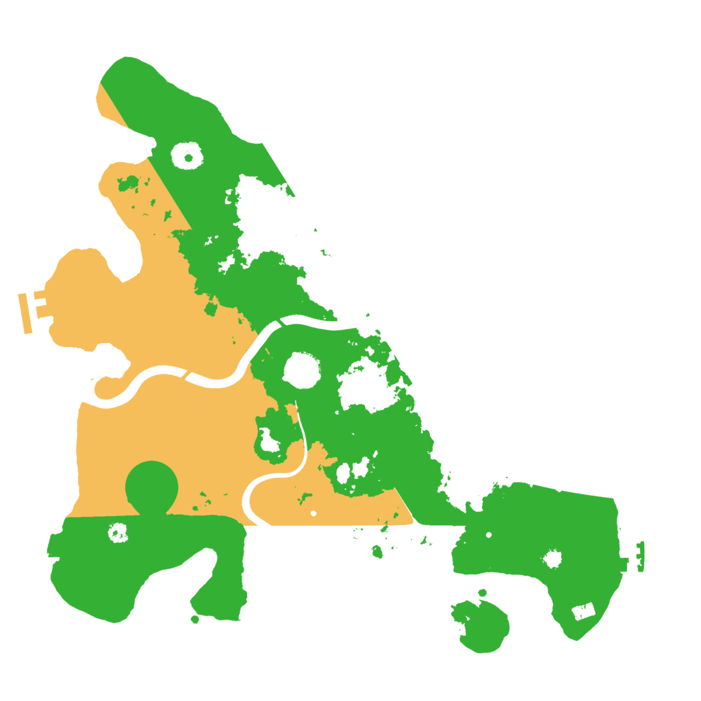 Biome Rust Map: Procedural Map, Size: 3500, Seed: 58746973