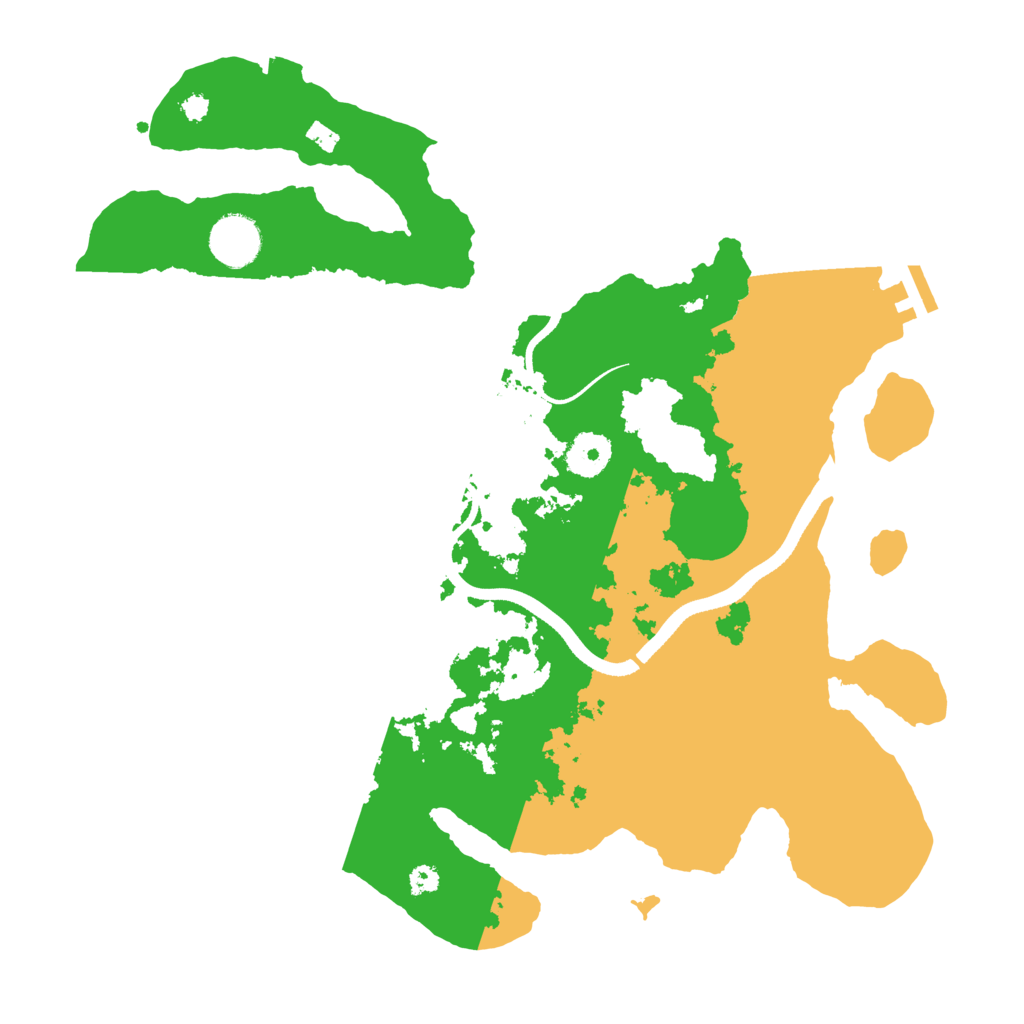 Biome Rust Map: Procedural Map, Size: 3500, Seed: 71799346