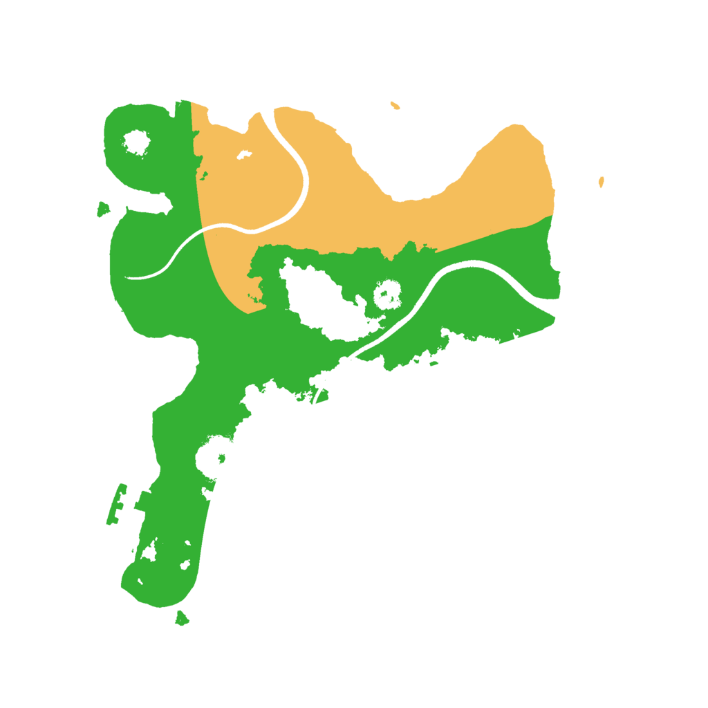 Biome Rust Map: Procedural Map, Size: 2500, Seed: 68045
