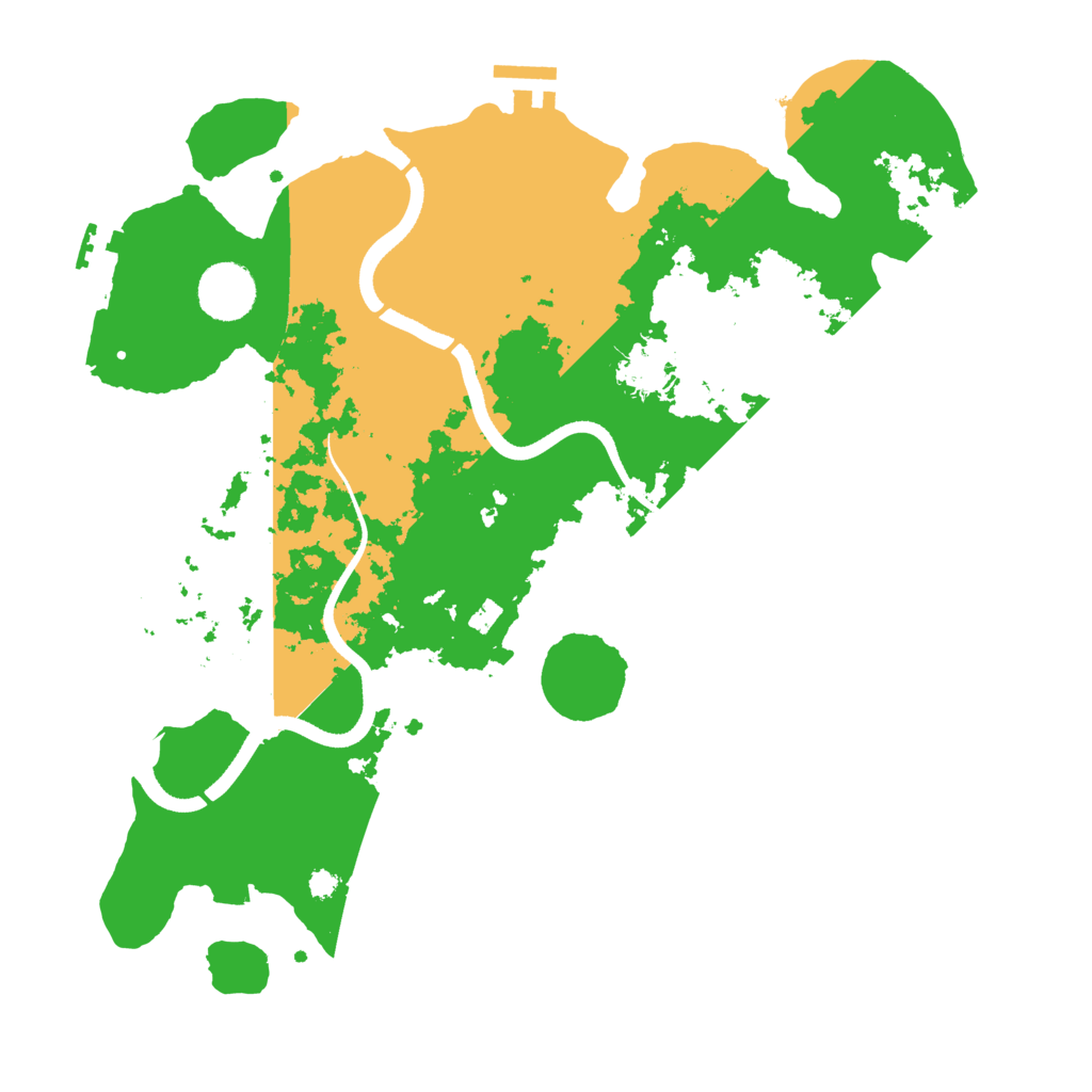 Biome Rust Map: Procedural Map, Size: 3500, Seed: 36607426