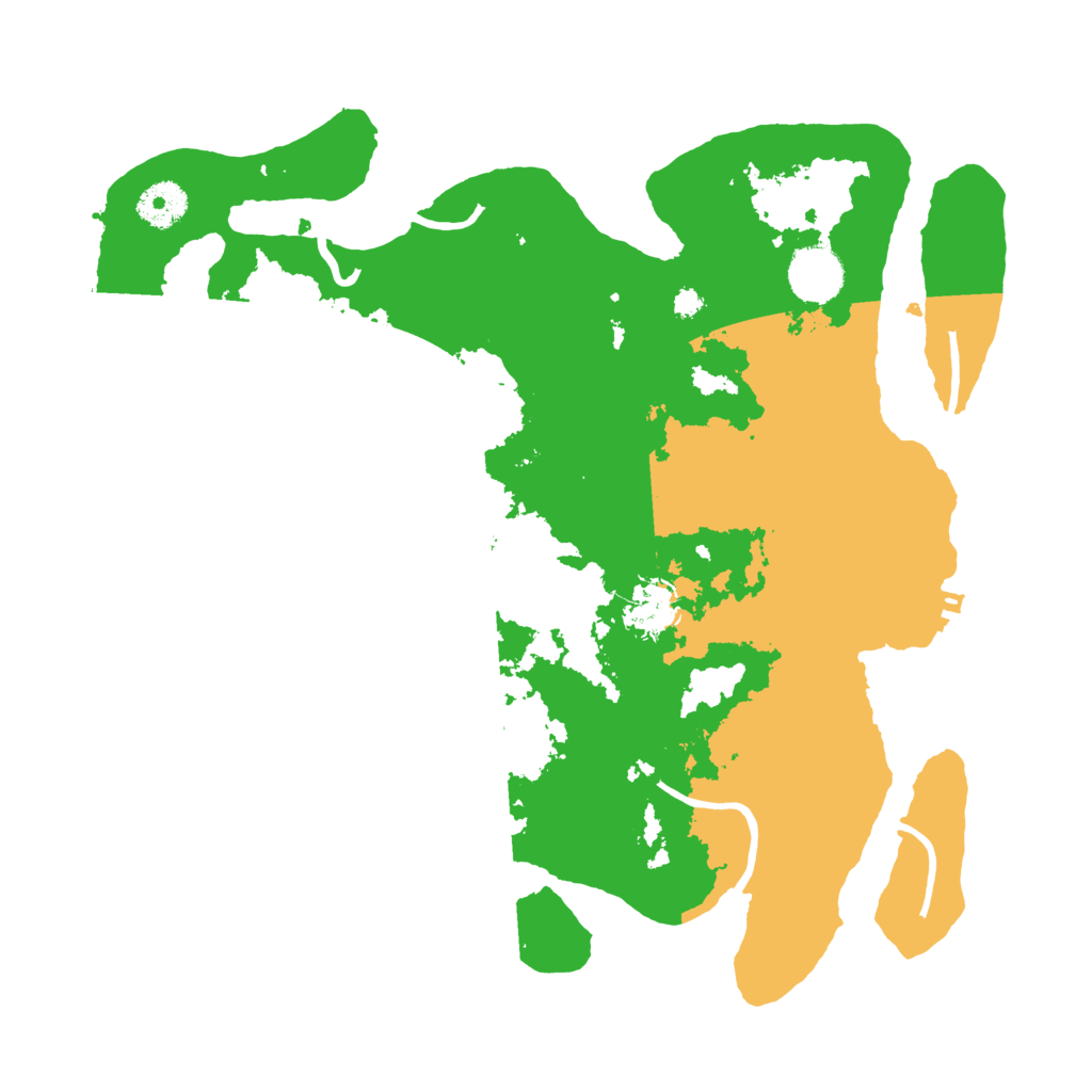 Biome Rust Map: Procedural Map, Size: 3500, Seed: 91901929