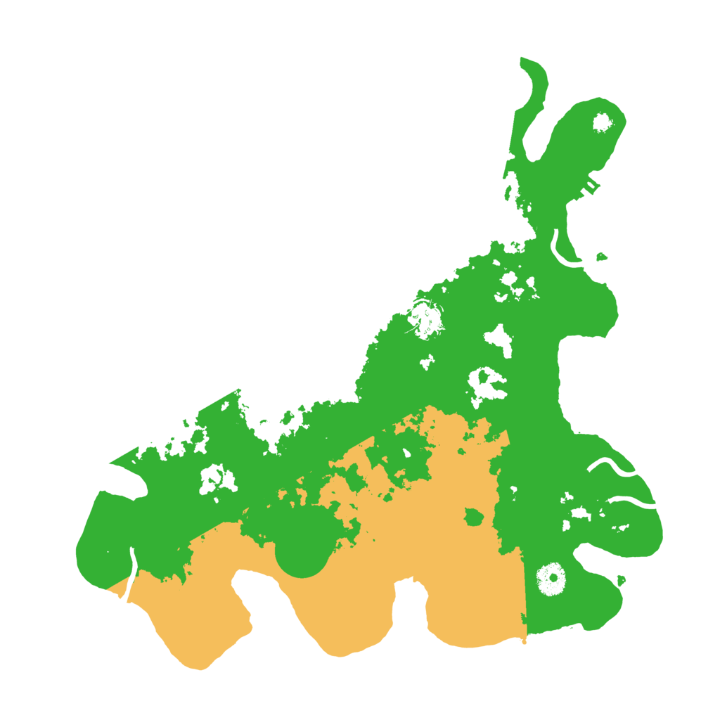 Biome Rust Map: Procedural Map, Size: 3500, Seed: 68376095