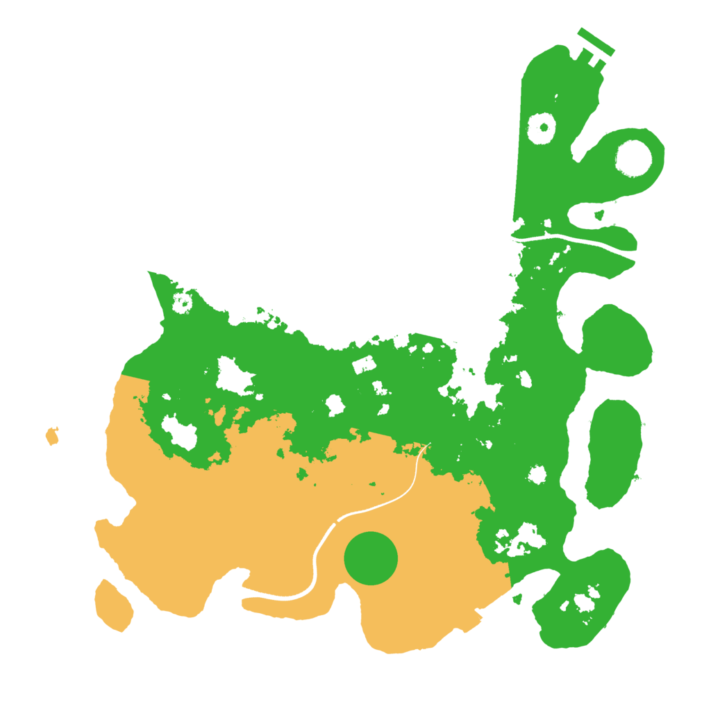 Biome Rust Map: Procedural Map, Size: 3500, Seed: 84501232