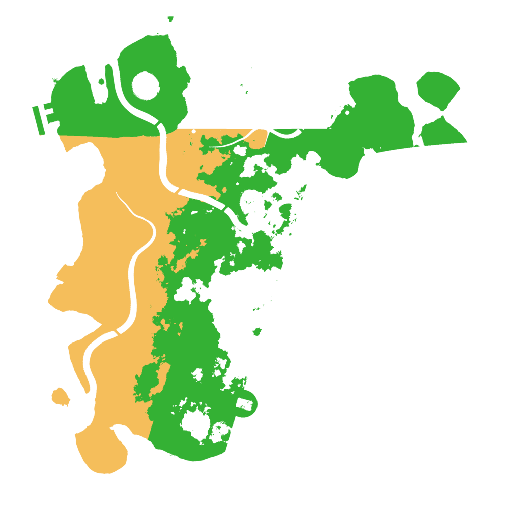 Biome Rust Map: Procedural Map, Size: 3500, Seed: 47169771