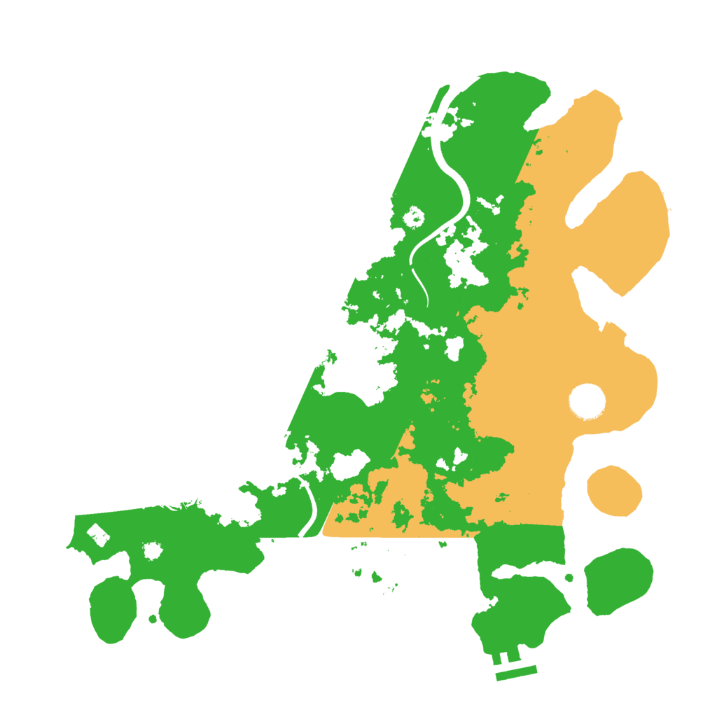 Biome Rust Map: Procedural Map, Size: 3500, Seed: 41557607