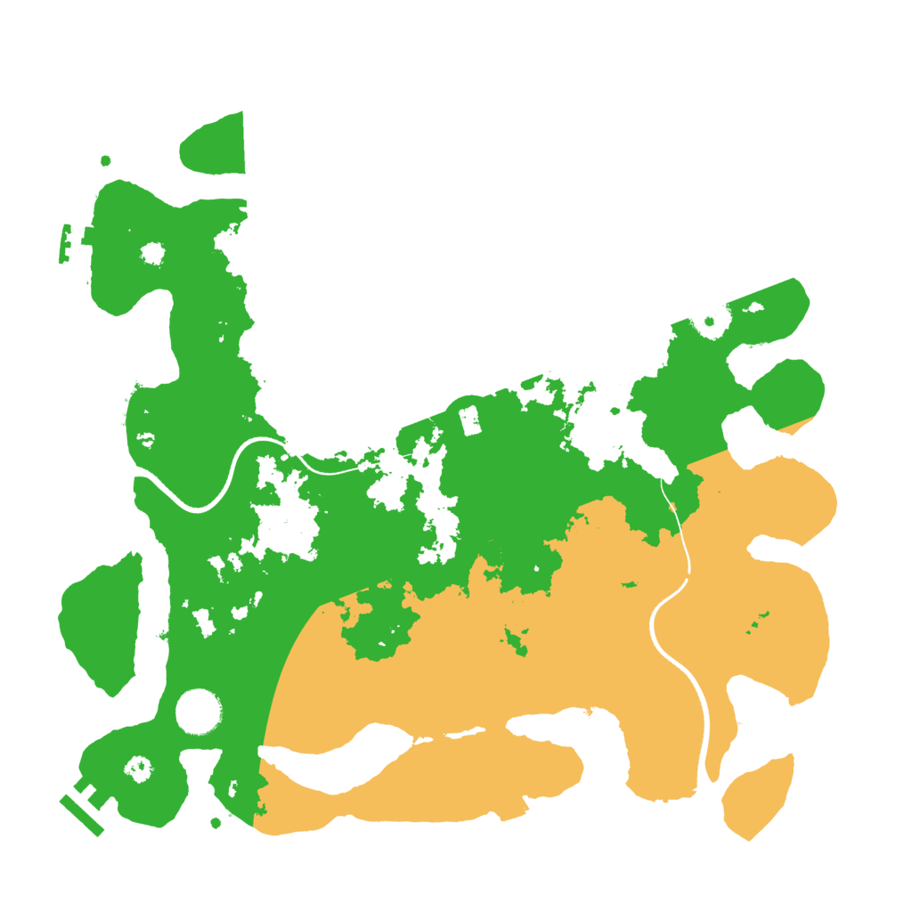 Biome Rust Map: Procedural Map, Size: 3500, Seed: 45887149