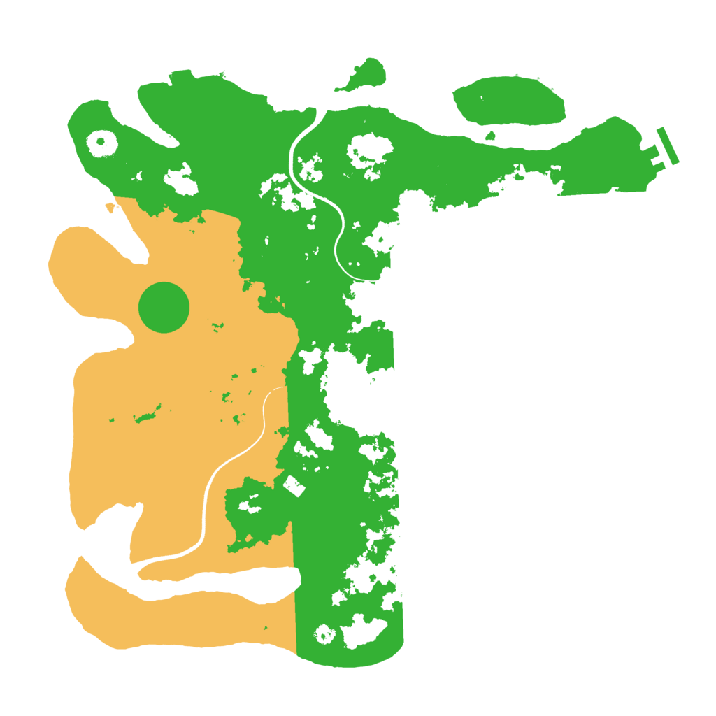 Biome Rust Map: Procedural Map, Size: 3700, Seed: 320352505